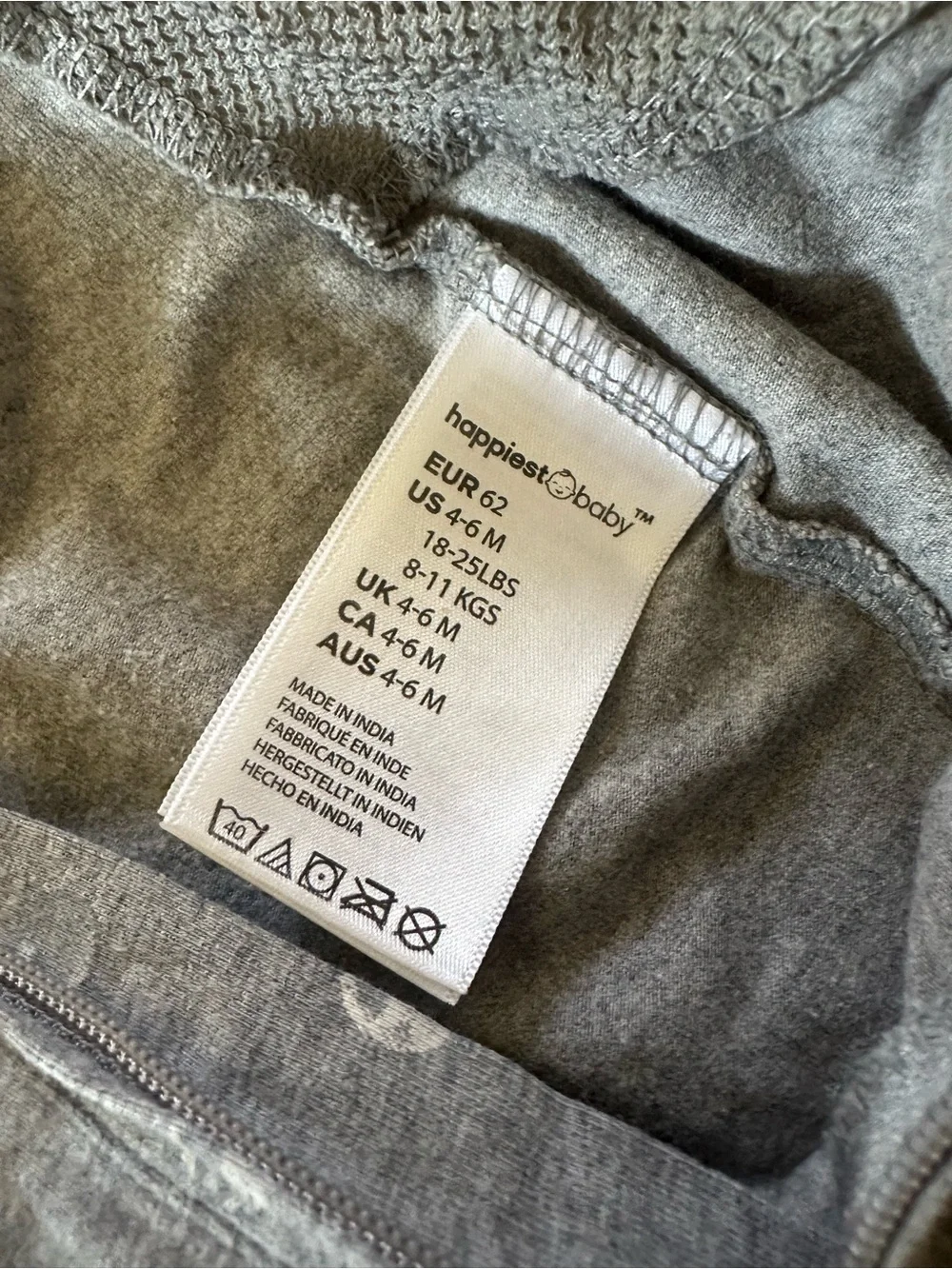 Happiest Baby Organic Cotton SNOO Swaddle in Graphite Planets - L, 18-25lbs